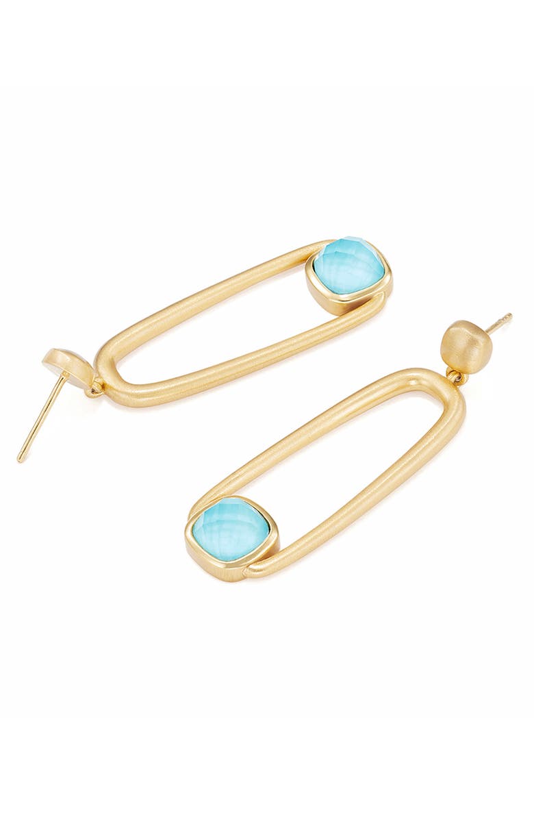 Dean Davidson Monterey Long Drop Earrings, Alternate, color, Iridescent Turquoise/ Gold