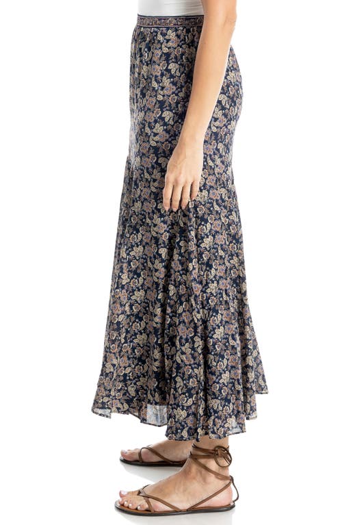 Max Studio Georgette Godet Maxi Skirt In Multi