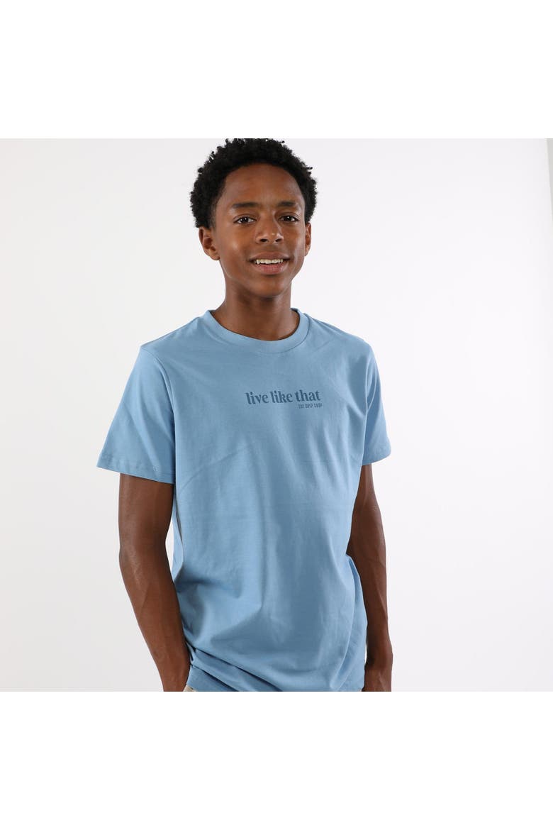 Live Like That Graphic Tee - Big Kid, Alternate, color, UNIVERSITY