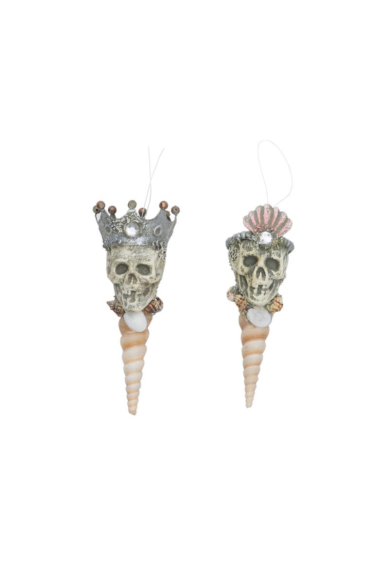 Dead Cove Finail Halloween Ornament ResinMetal Gi SheetShell A/2, Main, color, Beige
