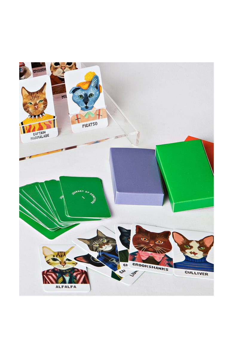 Journey of Something Guess the Feline, Quirky Cat Guessing Party Game, Alternate, color, Multicolored