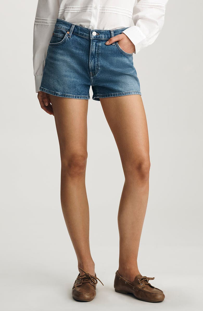 Mavi Jeans Garcia Mid Rise Denim Mini Shorts, Main, color,