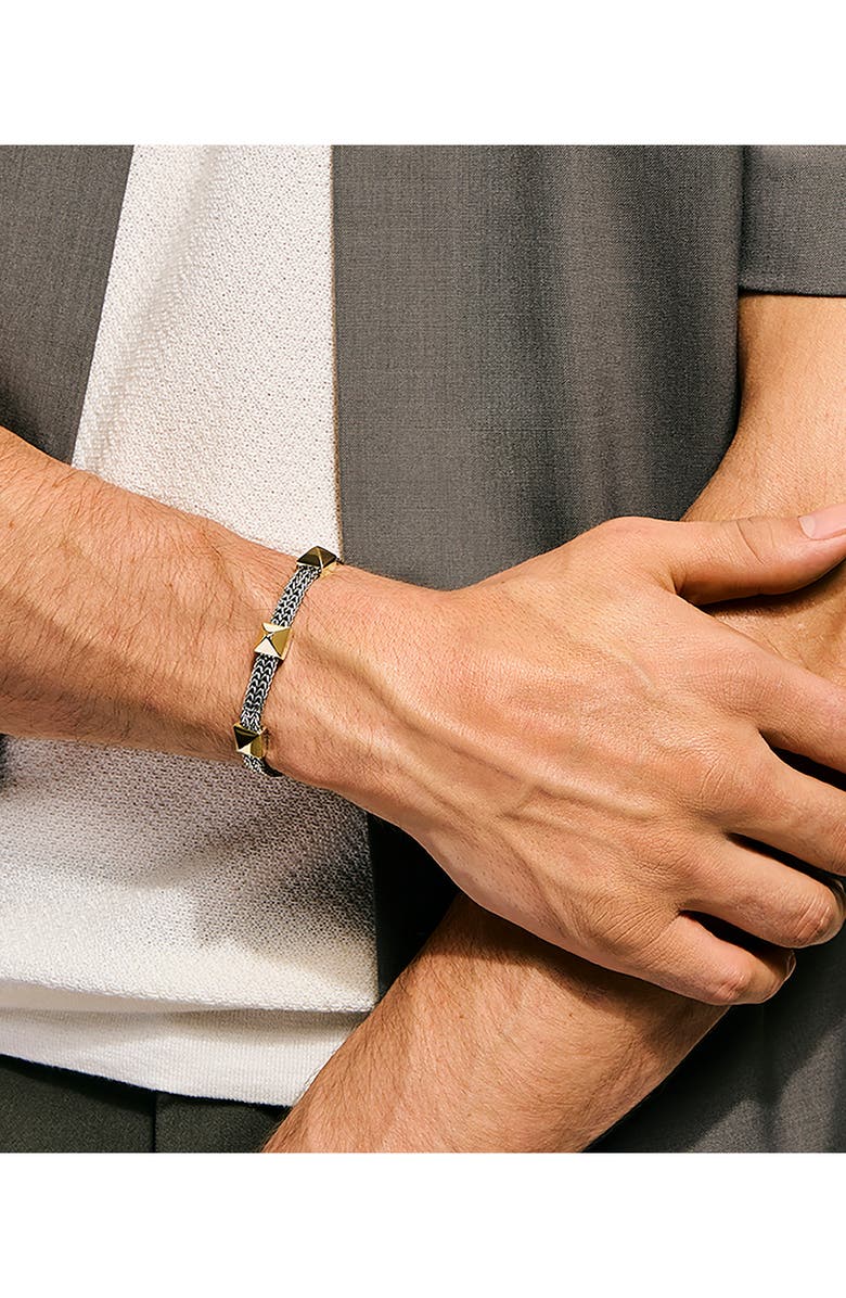 John Hardy Icon Stud Bracelet, Alternate, color, Silver And Gold