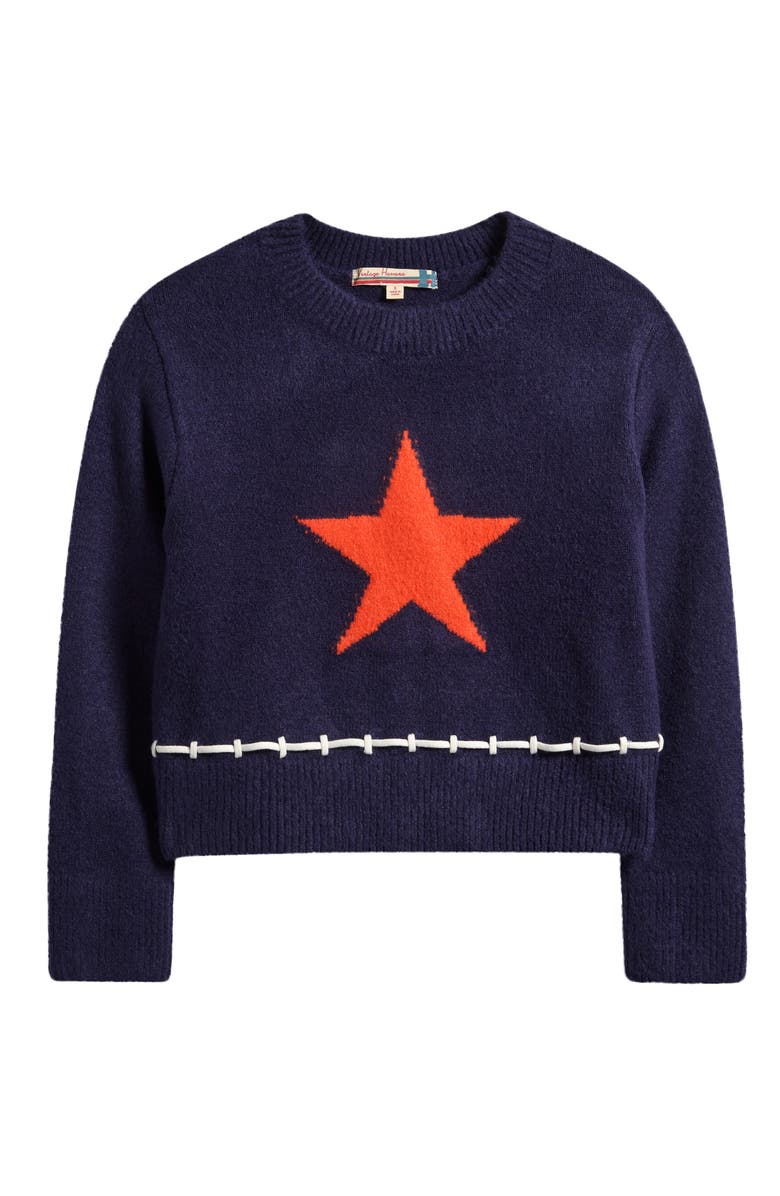 Vintage Havana Kids' Star Knit Sweater, Main, color, Navy