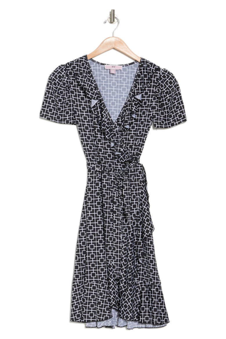 Love by Design Viola Faux Wrap Mini Dress, Alternate, color, SQUARE LINK