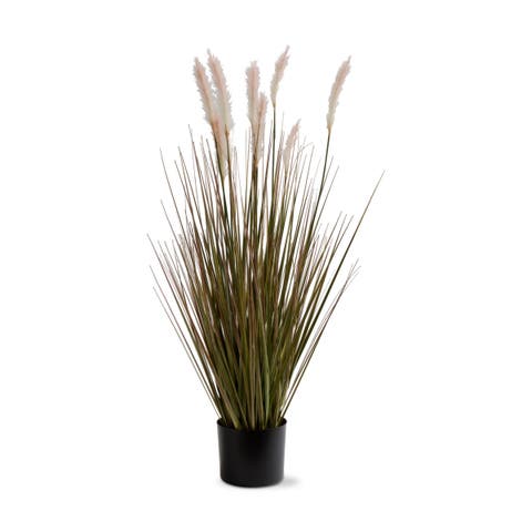 Foxtail Grass Artificial Stems and Leaf Sprays Green Decor