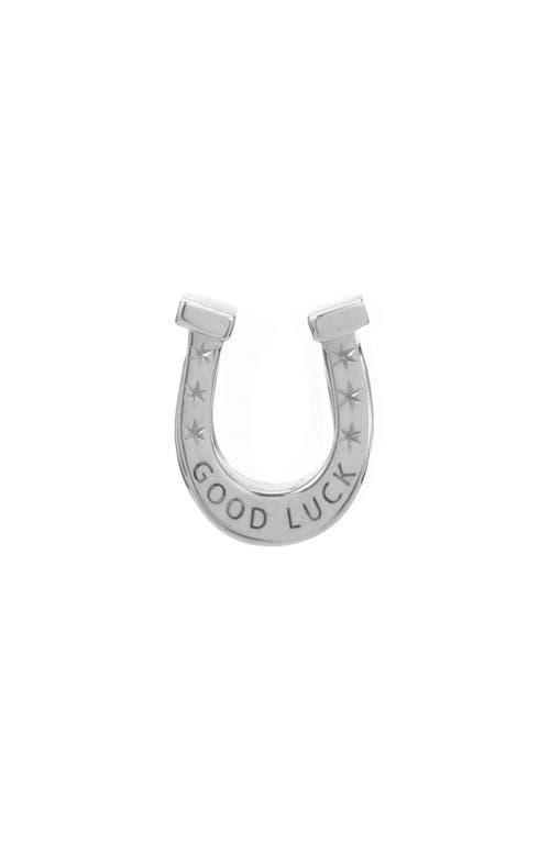 Adina Reyter Good Luck Horseshoe Charm In Metallic