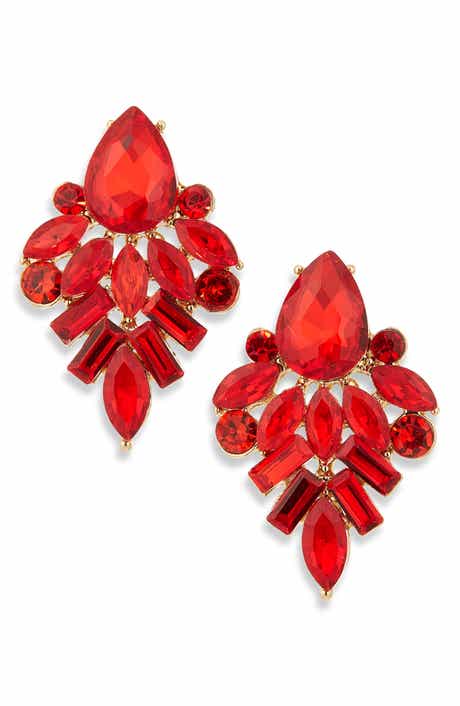 Cara Mixed Crystal Drop Earrings