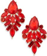 Cara Mixed Crystal Drop Earrings