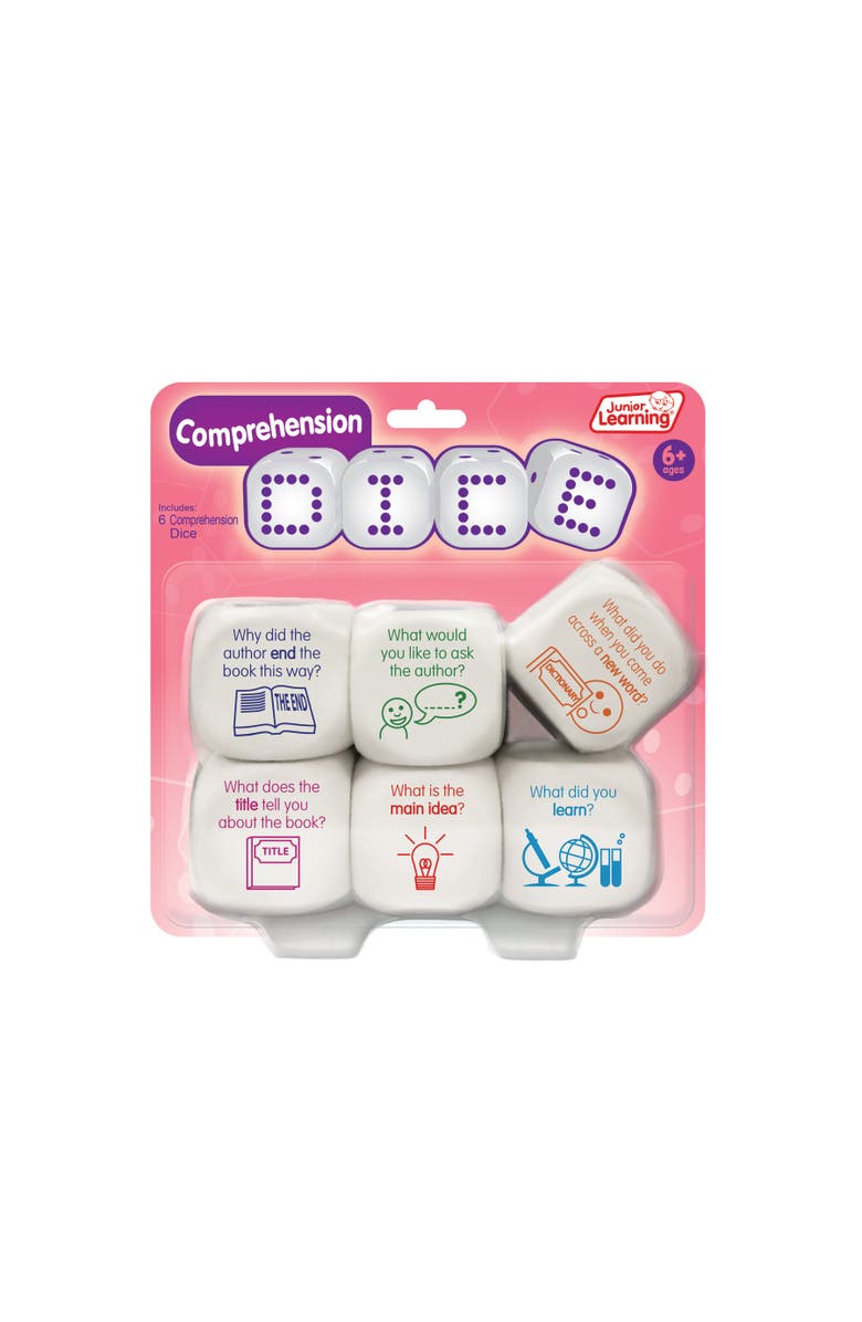 Junior Learning Comprehension Dice, Alternate, color, Multicolored