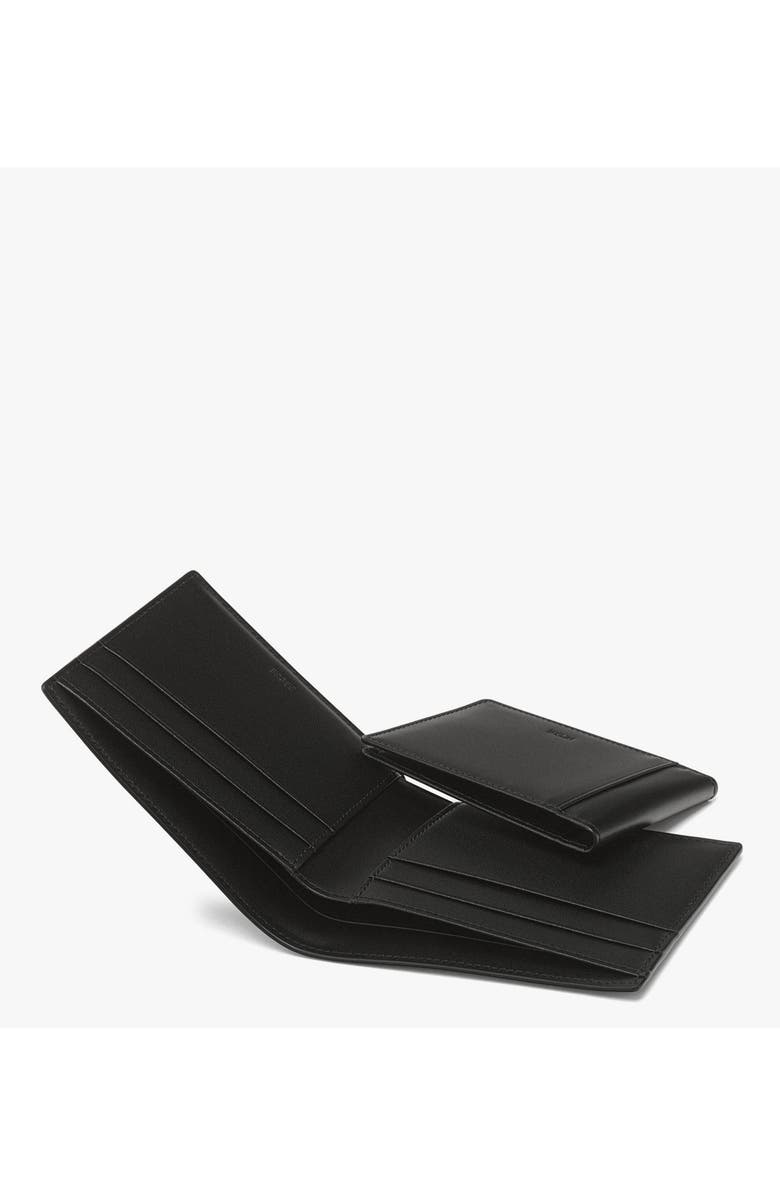 MCM Bifold Wallet in Visetos With Card Case, Alternate, color, Black