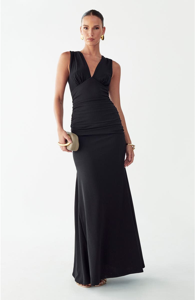 BWLDR Allen Maxi Dress, Main, color, Black