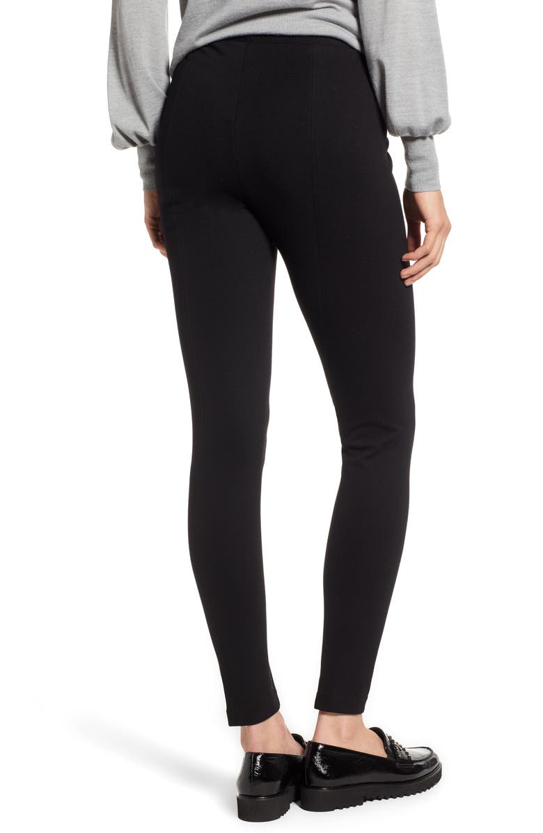 Vince Camuto Seamed Back Ponte Leggings, Alternate, color,