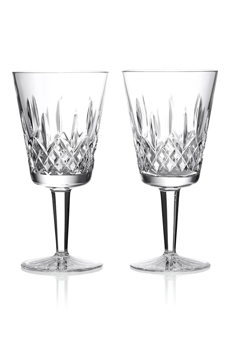 Lismore Set of 2 Large Goblets, Main, color, NO COLOR