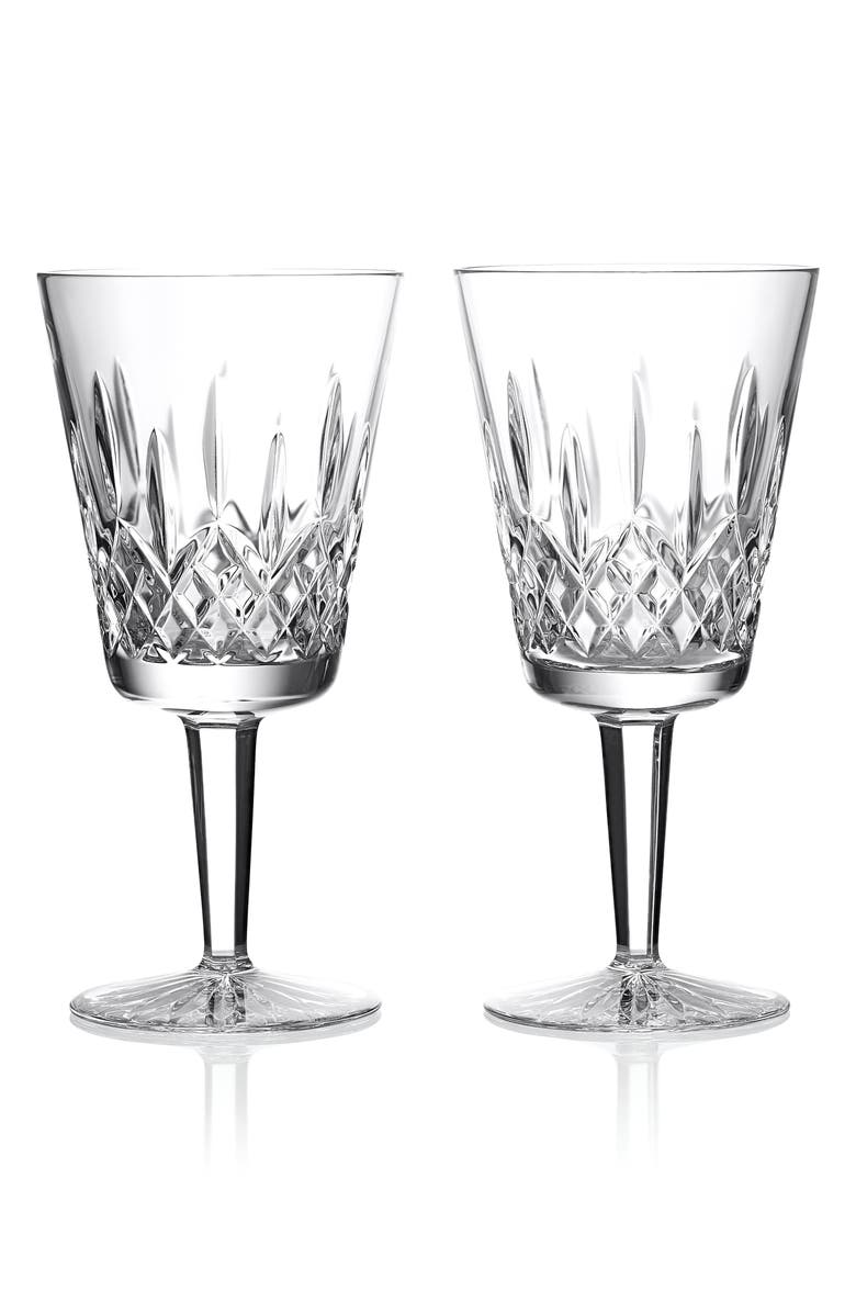 Waterford Lismore Set of 2 Large Goblets, Main, color,