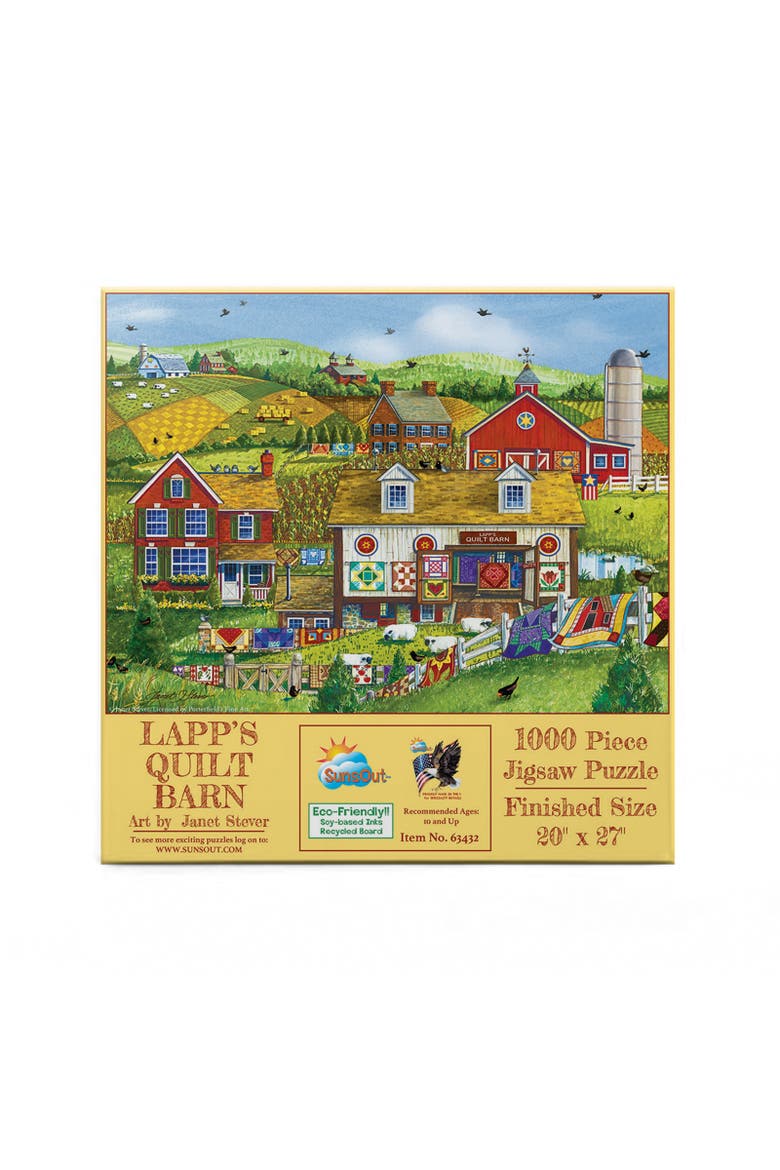Lapp's Quilt Barn 1000 piece Jigsaw Puzzle for Adults, Alternate, color, Multicolor