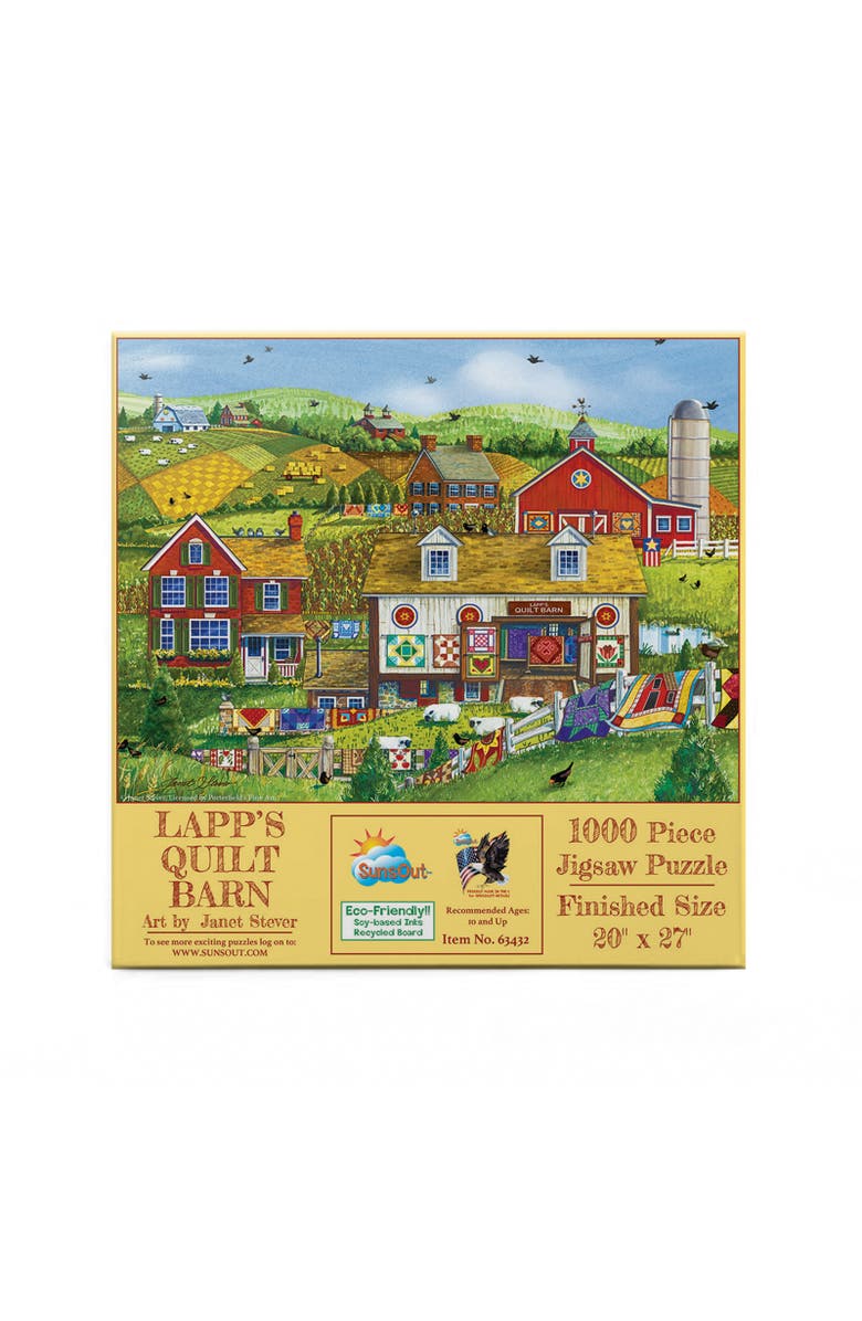 Sunsout Lapp
s Quilt Barn 1000 piece Jigsaw Puzzle for Adults, Alternate, color, Multicolor