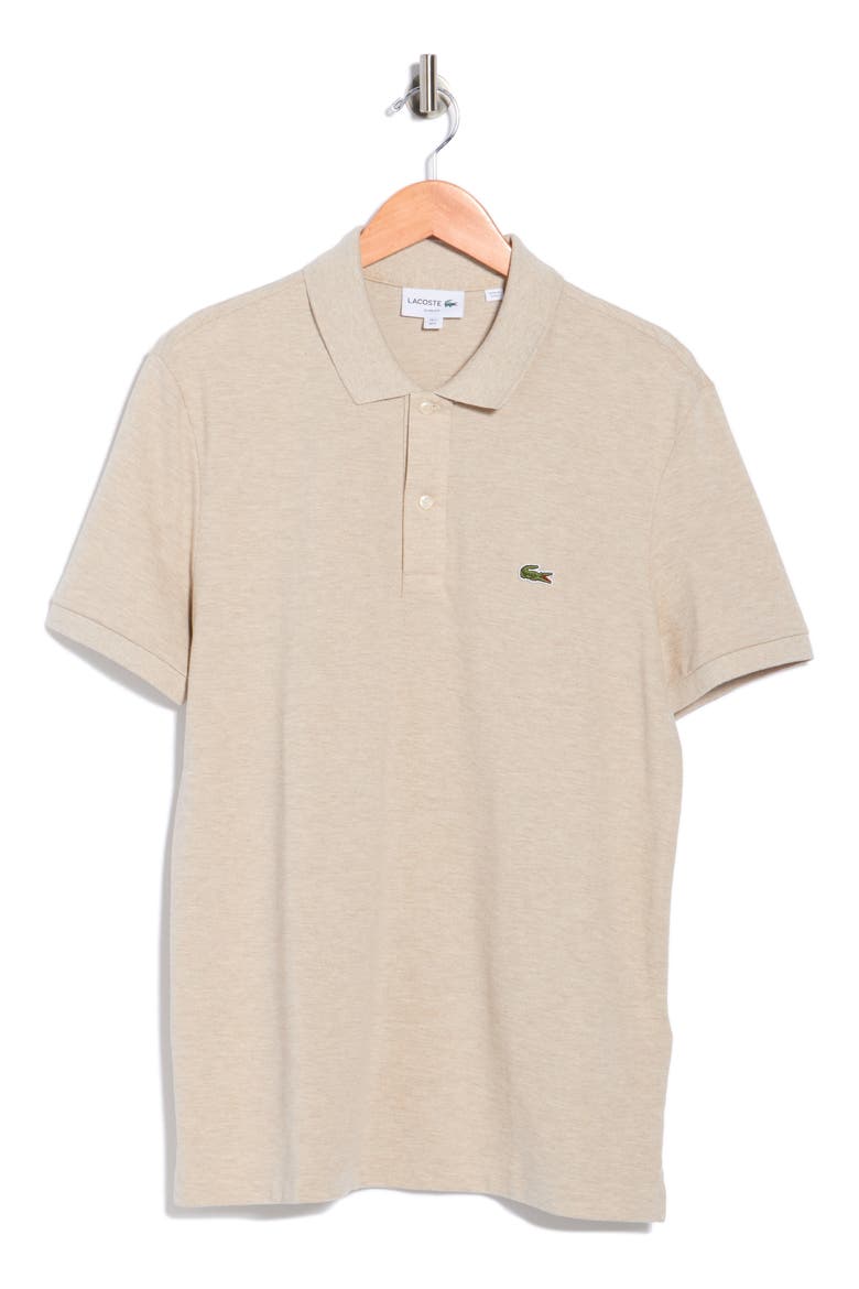 Slim Fit Piqué Polo, Main, color, HEATHER WICKER