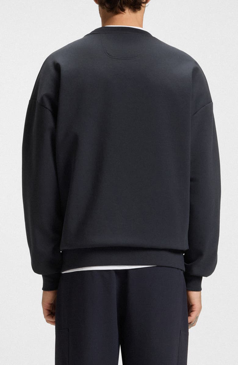 BOSS Stenson Zone Graphic Crewneck Sweatshirt, Alternate, color, Dark Blue