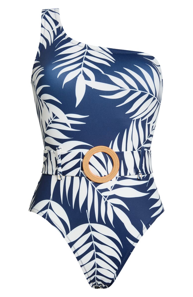 Hutch One-Shoulder O-Ring One-Piece Swimsuit, Alternate, color, 