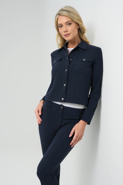 Anatomie Delilah Ultra Light Weight Denim Style Jacket In Blue