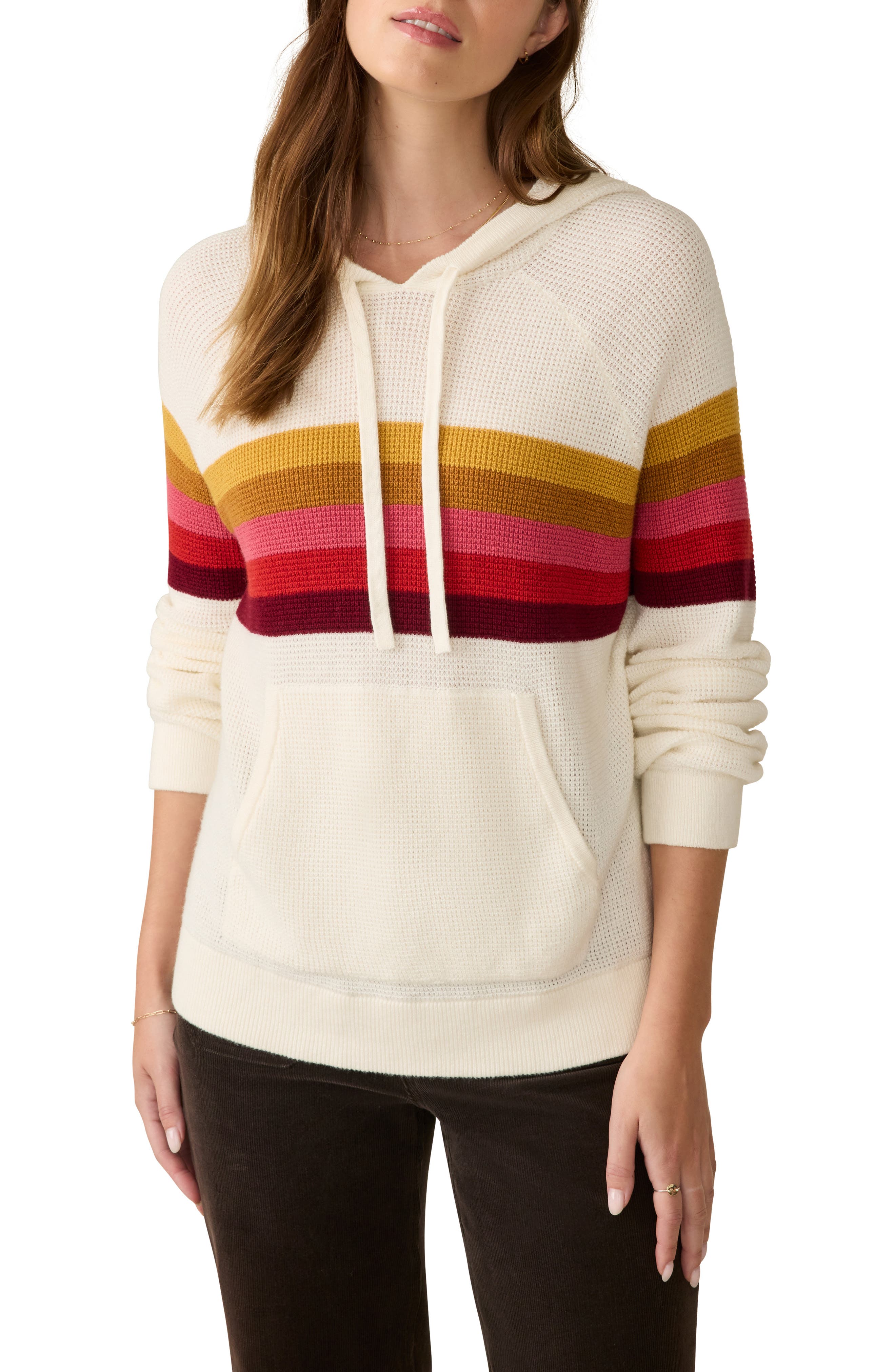 Faherty Throwback Organic Cotton & Cashmere Sweater Hoodie