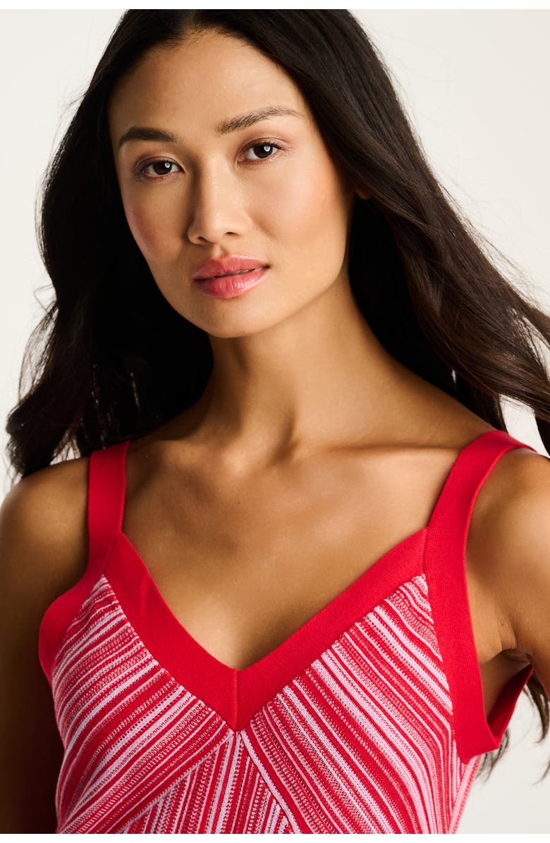 Lisa Todd Sun Kissed Cotton Knit Dress, Alternate, color, Lipstick Combo