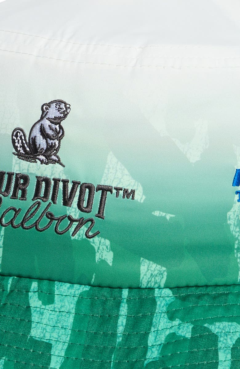 MALBON Sponsors Bucket Hat, Alternate, color, Divot Camo Jungle Gradient