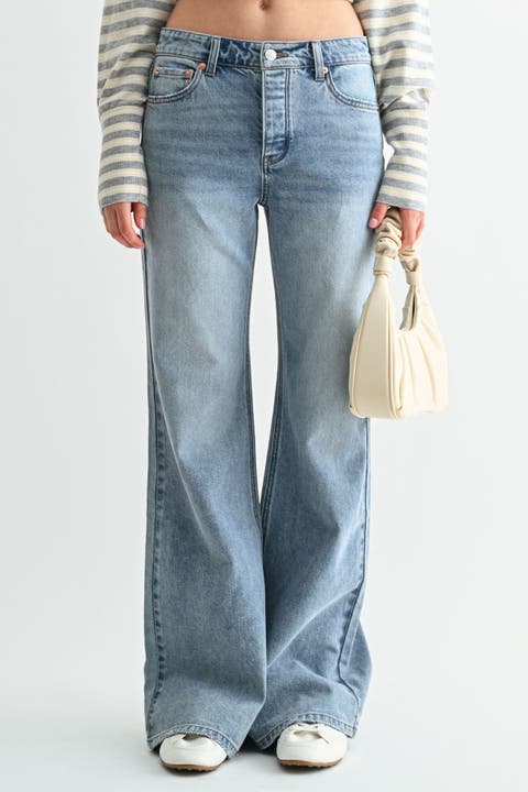 The Meridian High Rise Relaxed Flare Jean