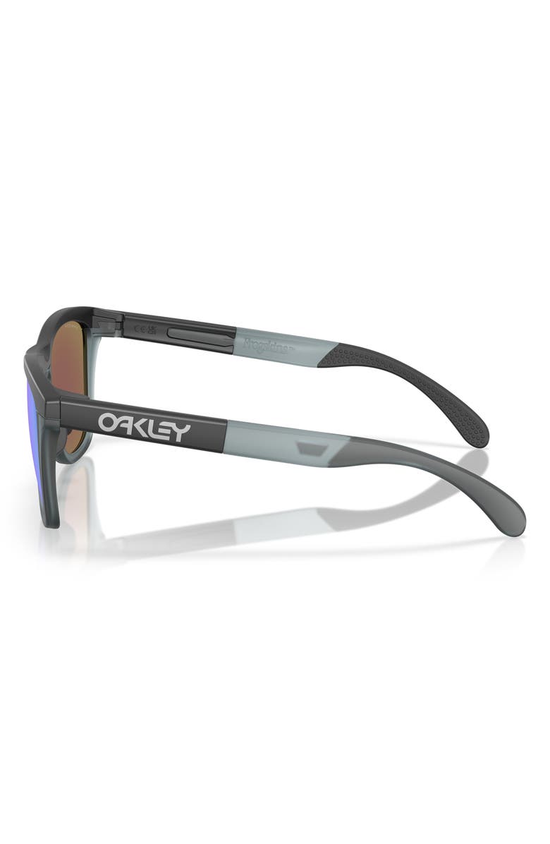 Oakley Frogskins<sup>™</sup> Range 55mm Prizm<sup>™</sup> Keyhole Sunglasses, Alternate, color, Matte Black / Prizm Sapphire