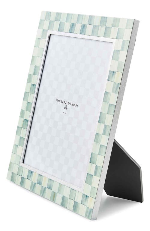 Mackenzie-childs Mackenzie Childs Sterling Check Picture Frame In Blue