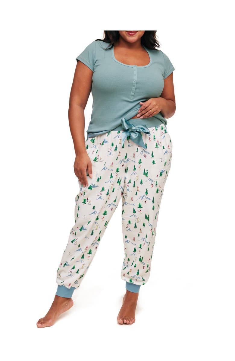 Adore Me Caileigh T-Shirt & Joggers Pajama Set, Main, color, 