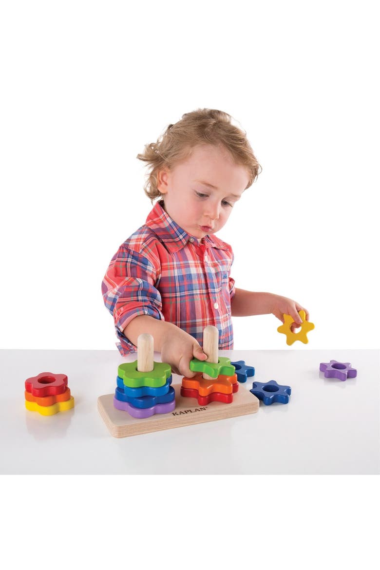 Wooden Flower Twist Sorter, Alternate, color, Multicolor