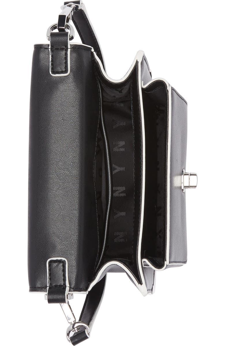 DKNY Jaxone Leather Small Flap Crossbody Bag, Alternate, color,