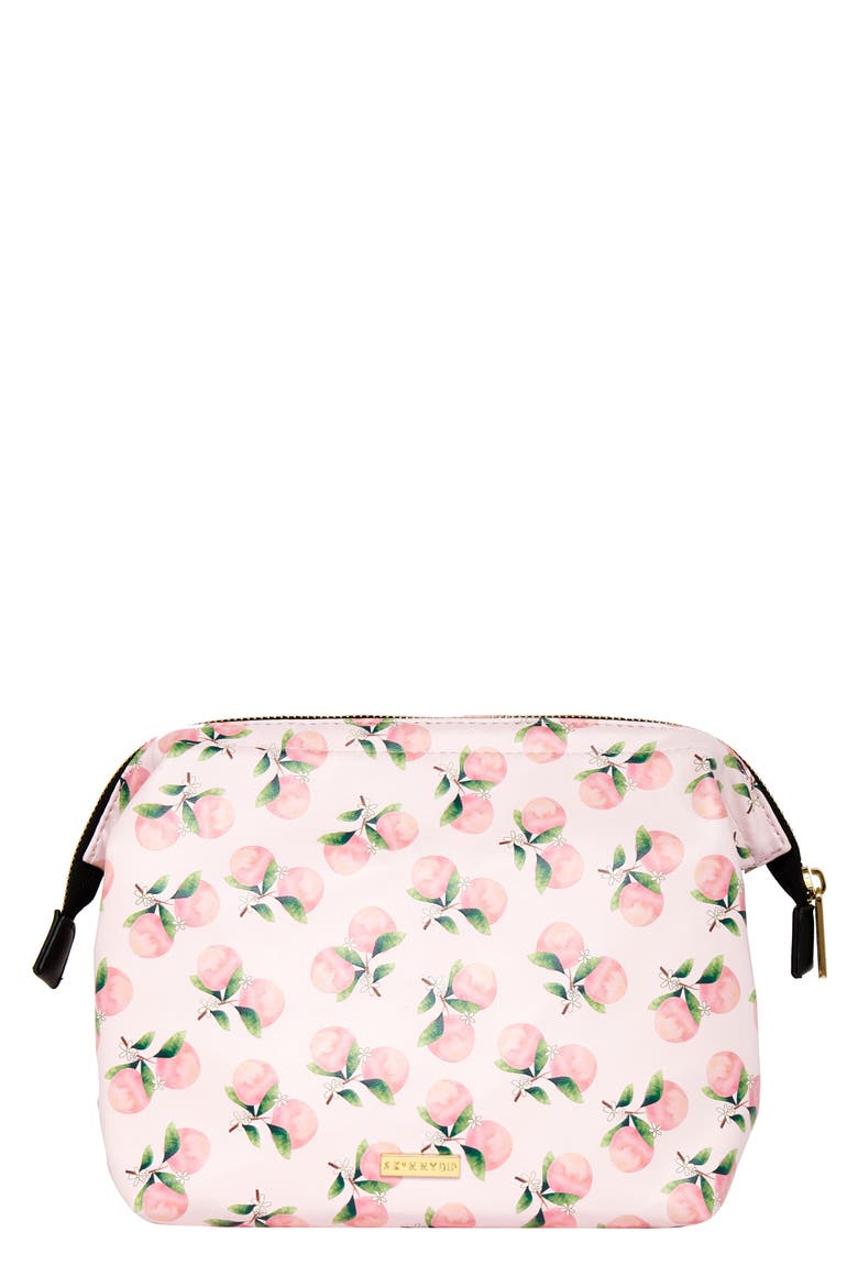 Peach Tree Wash Bag, Main, color, NO COLOR