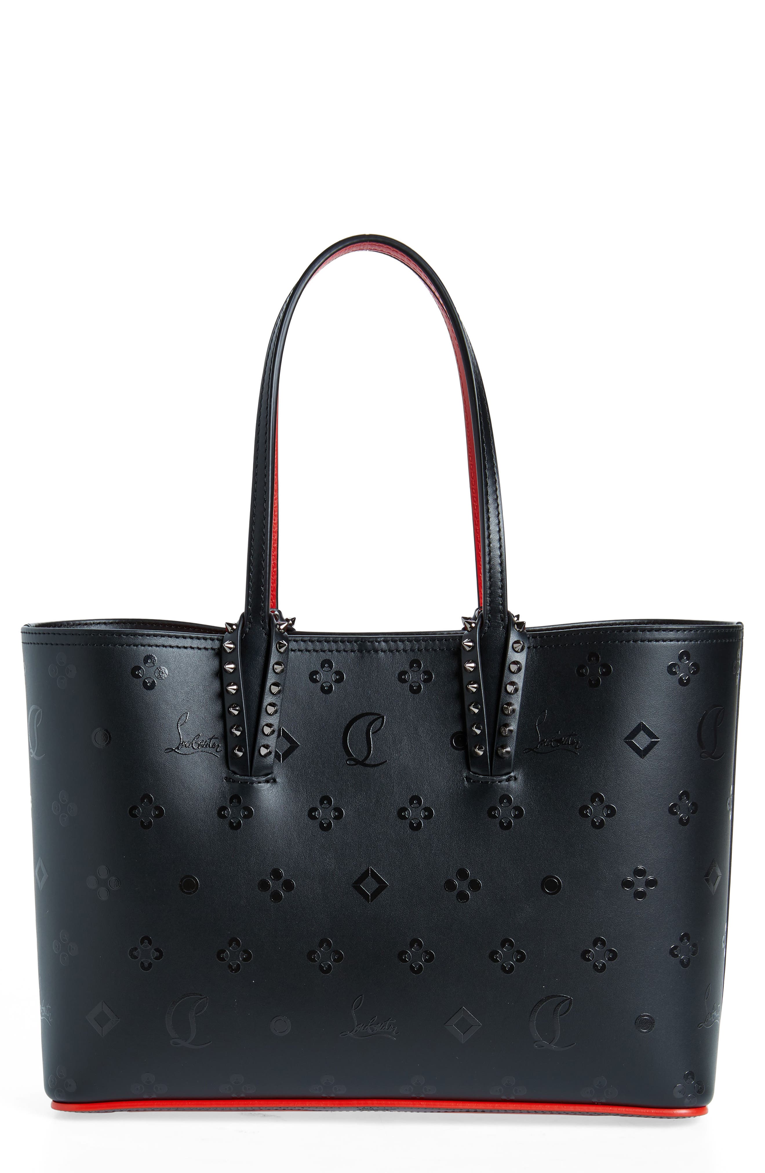 Christian Louboutin Small Cabata Loubinthesky Leather Tote, Main, color, 