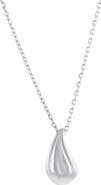 SIMONA Puffed Teardrop Pendant Necklace