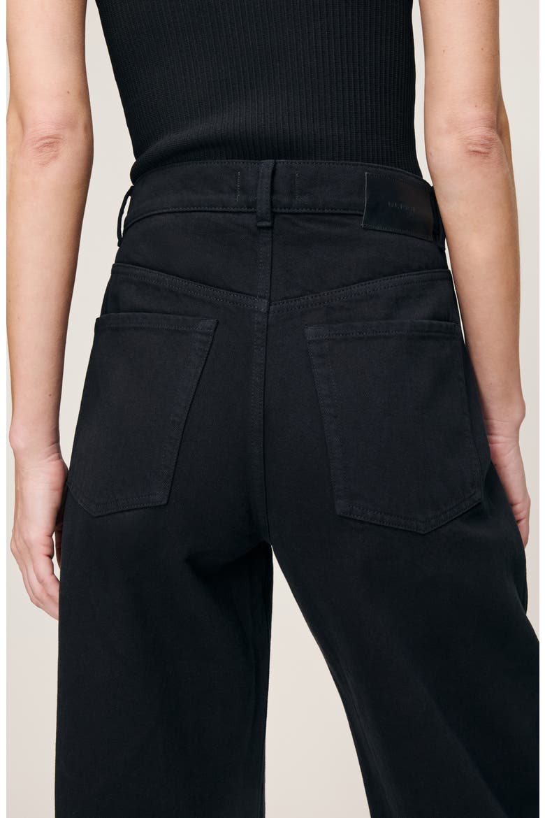 Taylor Relaxed Barrel High Waist Jeans, Alternate, color, BLACK