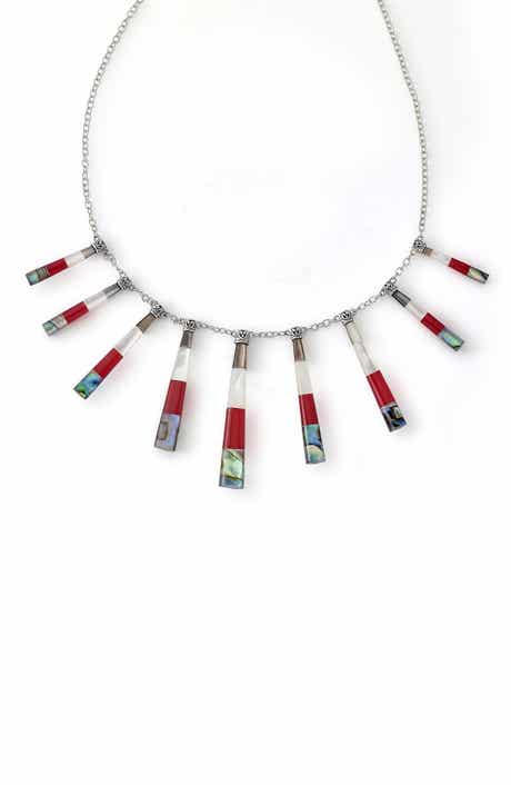 SAMUEL B. Jewels of the Sea Sterling Silver Frontal Necklace