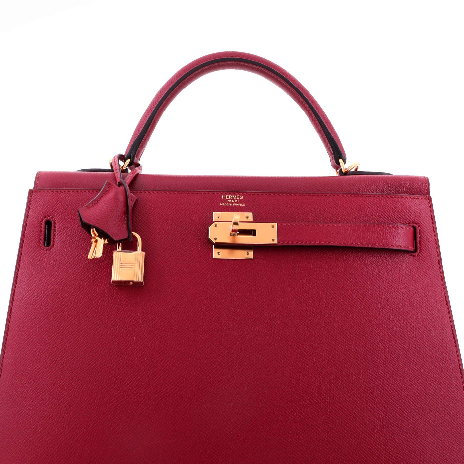 Kelly Handbag Red Epsom with Gold Hardware 32, Alternate, color, Red