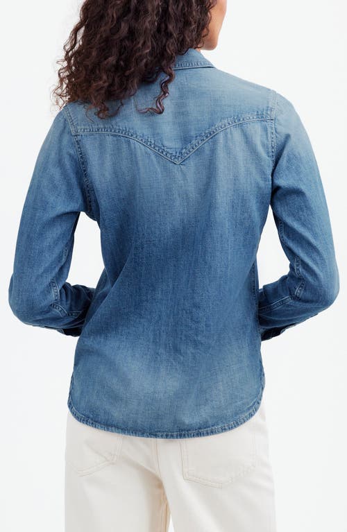Madewell Denim Western Shirt In Lincroft Wash