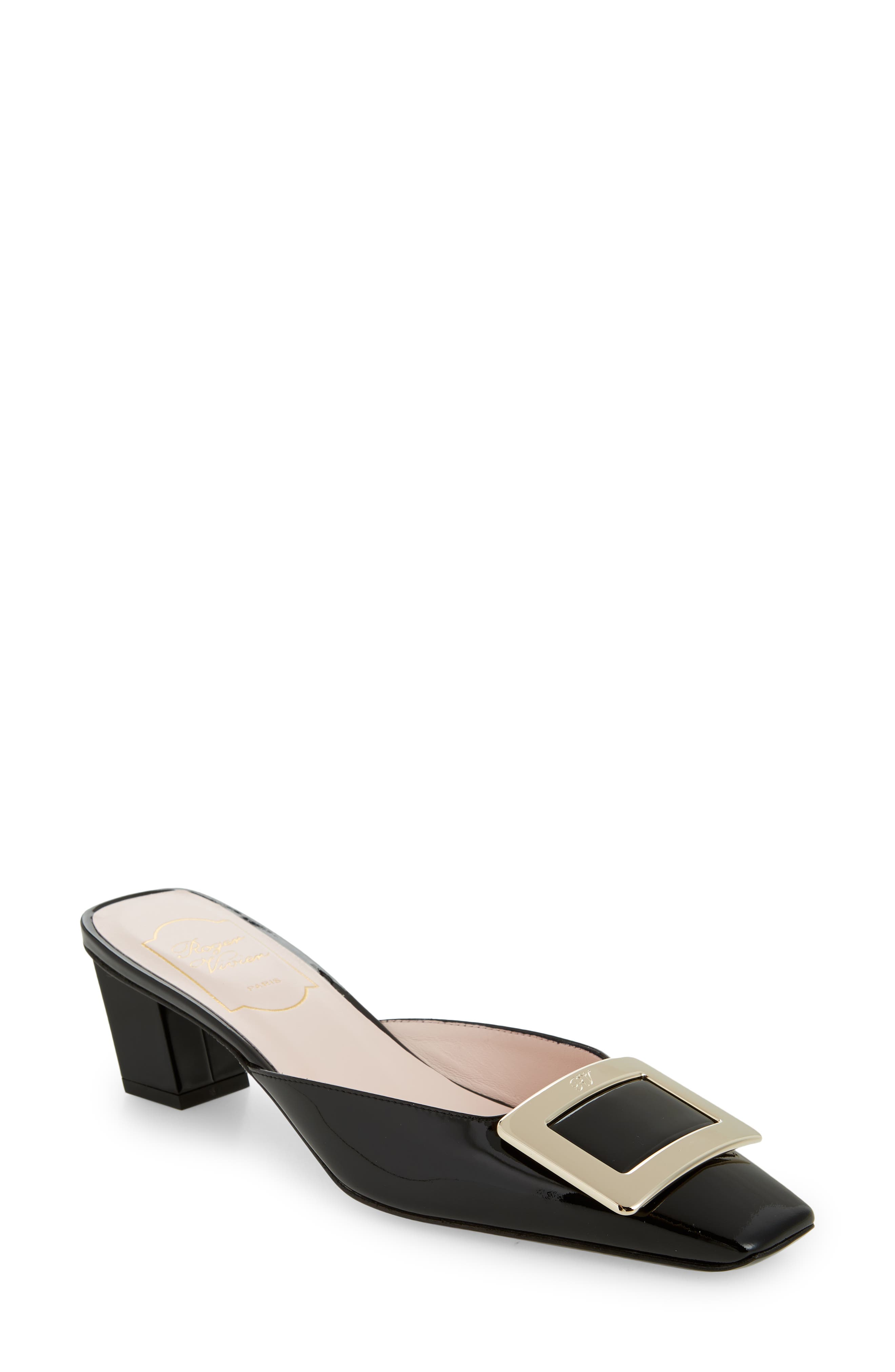 Roger Vivier Belle Vivier Buckle Mule, Main, color, 