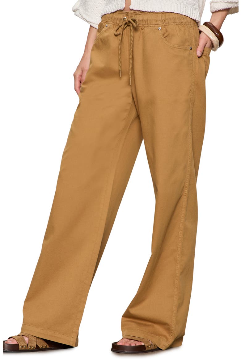 All Aboard Tie Waist Pants, Alternate, color, WASHED BEIGE