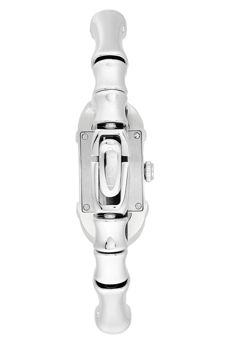 Bamboo Bracelet Watch, 22mm x 17mm, Main, color, WHITE