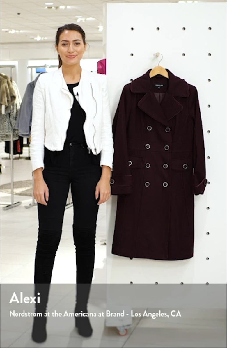 Wool Blend Military Coat, sales video thumbnail