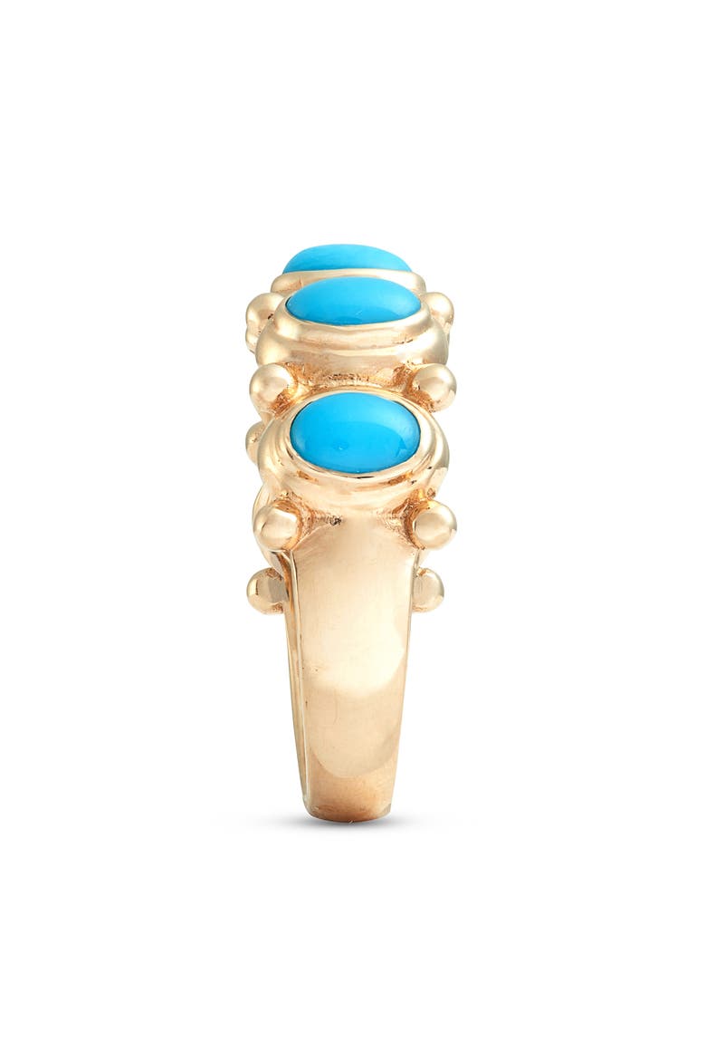 Méditerrannée Oval Arch Eternity Ring, Alternate, color, TURQUOISE