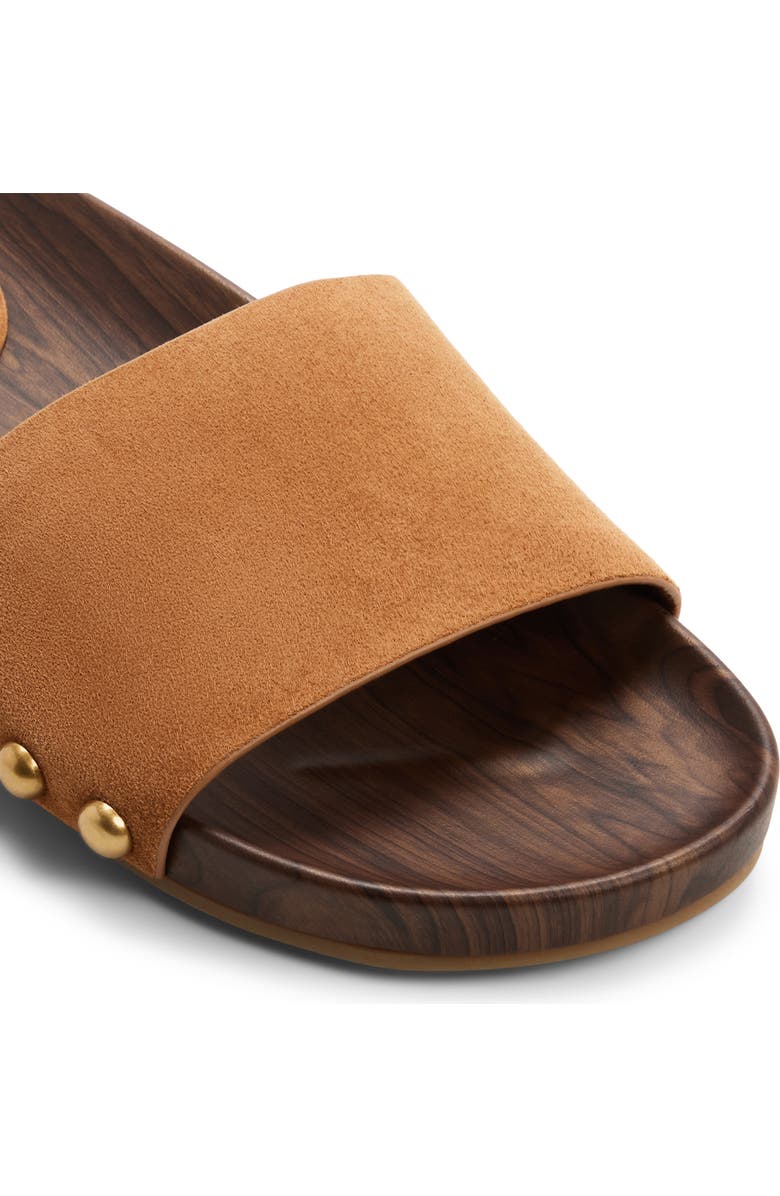 ALDO Rooted Slide Sandal, Alternate, color, Light Brown