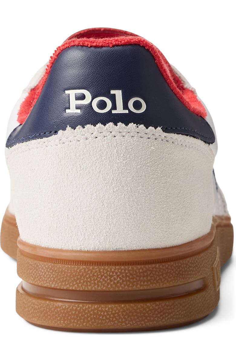 Ralph Lauren Bedford Sneaker, Alternate, color, White/ Spring Navy/ Bistro Red