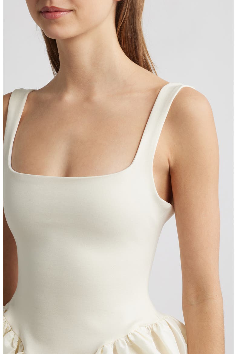 Elsa Flare Minidress, Alternate, color, CREAM