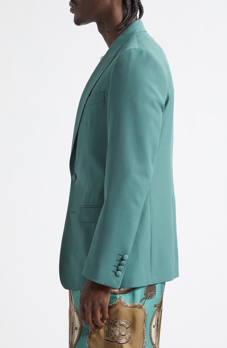 Dolce&Gabbana Wool Poplin Blazer, Alternate, color, Verde 3